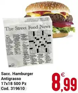Centro Cash Sacc. Hamburger Antigrasso offerta