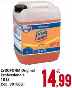 Centro Cash LYSOFORM Original Professionale offerta