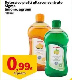 Sigma Superstore Detersivo piatti ultraconcentrato Sigma limone, agrumi offerta
