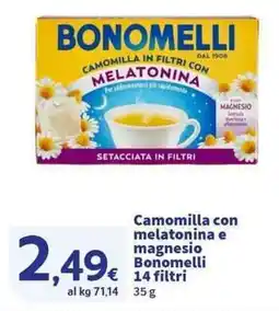 Sigma Superstore Camomilla con melatonina e magnesio Bonomelli 14 filtri offerta
