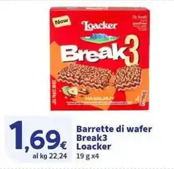 Sigma Superstore Barrette di wafer Break3 Loacker offerta