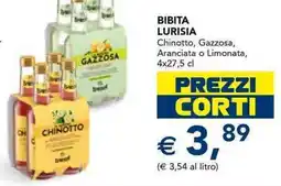 Esselunga Bibita lurisia chinotto, gazzosa, aranciata o limonata offerta