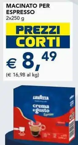 Esselunga Lavazza macinato per espresso offerta