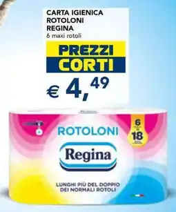 Esselunga Carta igienica rotoloni REGINA offerta