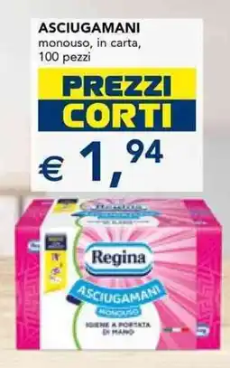Esselunga Regina asciugamani monouso, in carta, 100 pezzi offerta
