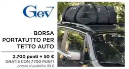Esselunga Gev borsa portatutto per tetto auto offerta