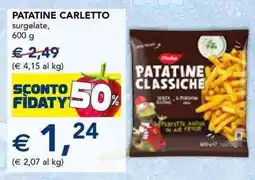 Esselunga Findus patatine carletto surgelate offerta