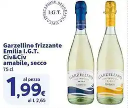 Sigma Superstore Garzellino frizzante Emilia I.G.T. Civ&Civ amabile, secco offerta