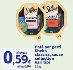 Sigma Superstore Patè per gatti Sheba classics, sauce collection offerta