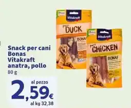 Sigma Superstore Snack per cani Bonas Vitakraft anatra, pollo offerta