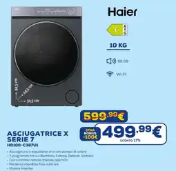 Euronics Haier ASCIUGATRICE X SERIE 7 HD100-C367U1 offerta