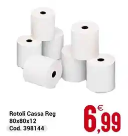 Centro Cash Rotoli Cassa Reg 80x80x12 offerta