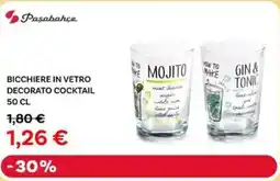 Max Factory Paşabahçe bicchiere in vetro decorato cocktail offerta