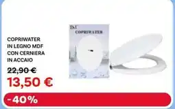 Max Factory Copriwater in legno MDF con cerniera in accaio offerta