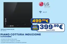 Euronics LG PIANO COTTURA INDUZIONE CC17Z2438BA offerta