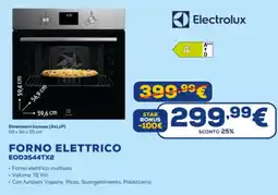 Euronics Electrolux FORNO ELETTRICO EOD3S44TX2 offerta