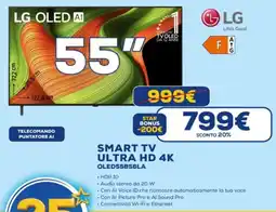Euronics LG SMART TV ULTRA HD 4K OLED55B56LA offerta