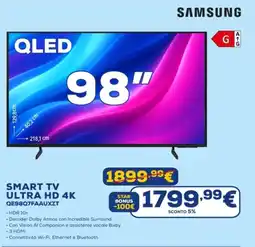 Euronics SAMSUNG SMART TV ULTRA HD 4K QE98Q7FAAUXZT offerta