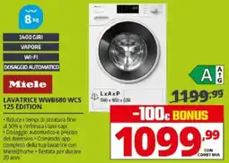 Comet Miele LAVATRICE WWB680 WCS 125 EDITION offerta