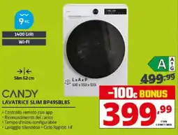 Comet CANDY LAVATRICE SLIM BP49SBL8S offerta