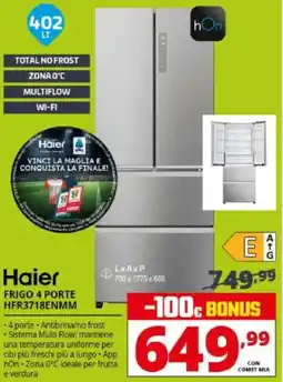 Comet Haier FRIGO 4 PORTE HFR3718ENMM offerta
