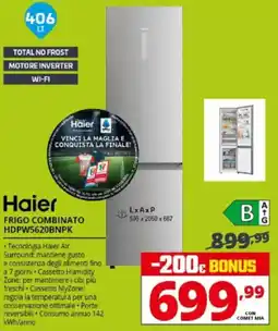Comet Haier FRIGO COMBINATO HDPW5620BNPK offerta