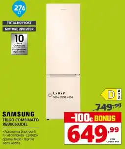 Comet SAMSUNG FRIGO COMBINATO RB38C603DEL offerta