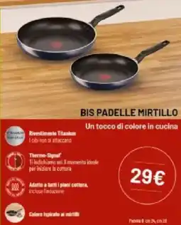 Comet Lagostina bis padelle mirtillo offerta