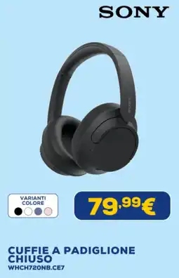 Euronics CUFFIE A PADIGLIONE CHIUSO WHCH720NB.CE7 offerta