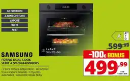 Comet SAMSUNG FORNO DUAL COOK SERIE 4 NV7B4440VBB/U5 offerta