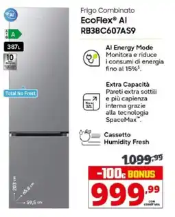 Comet SAMSUNG Frigo Combinato EcoFlex Al RB38C607AS9 offerta