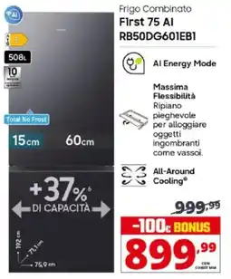 Comet SAMSUNG Frigo Combinato First 75 Al RB50DG601EB1 offerta