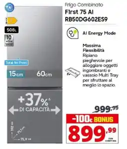 Comet SAMSUNG Frigo Combinato First 75 Al RB50DG602ES9 offerta