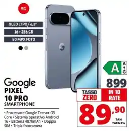 Comet Google pixel 10 pro smartphone offerta