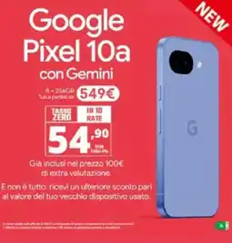 Comet Google Pixel 10a offerta