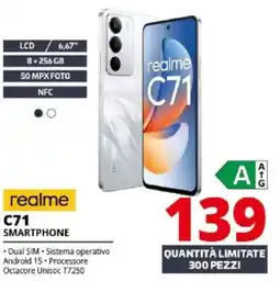 Comet realme C71 smartphone offerta