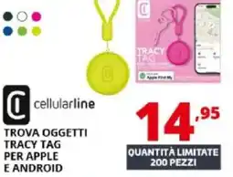Comet Cellularline trova oggetti tracy tag per apple e android offerta