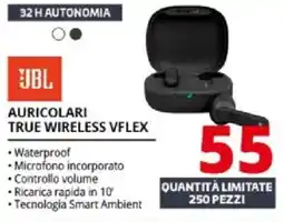 Comet Jbl auricolari true wireless vflex offerta