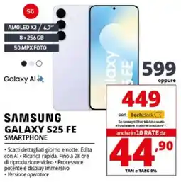 Comet Samsung galaxy S25 FE smartphone offerta