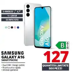Comet Samsung galaxy A16 smartphone offerta