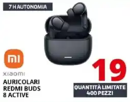 Comet Xiaomi auricolari redmi buds 8 active offerta