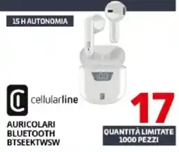Comet Cellularline auricolari bluetooth BTSEEKTWSW offerta