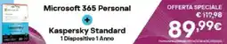 Comet Microsoft 365 Personal + Kaspersky Standard offerta