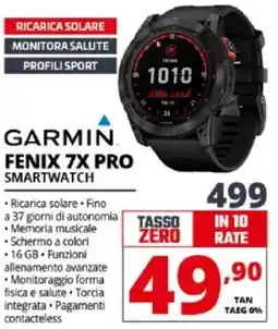 Comet Garmin fenix 7X pro smartwatch offerta