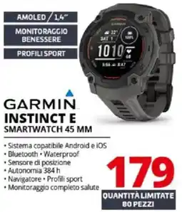 Comet Garmin instinct e smartwatch 45 mm offerta