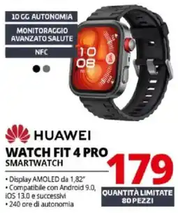 Comet Huawei watch fit 4 pro smartwatch offerta