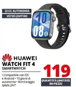 Comet Huawei watch fit 4 smartwatch offerta
