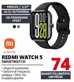Comet Xiaomi redmi watch 5 smartwatch offerta
