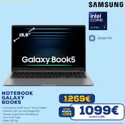 Euronics SAMSUNG NOTEBOOK GALAXY BOOK5 offerta