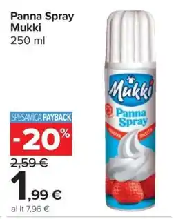 Carrefour PANNA SPRAY MUKKI offerta